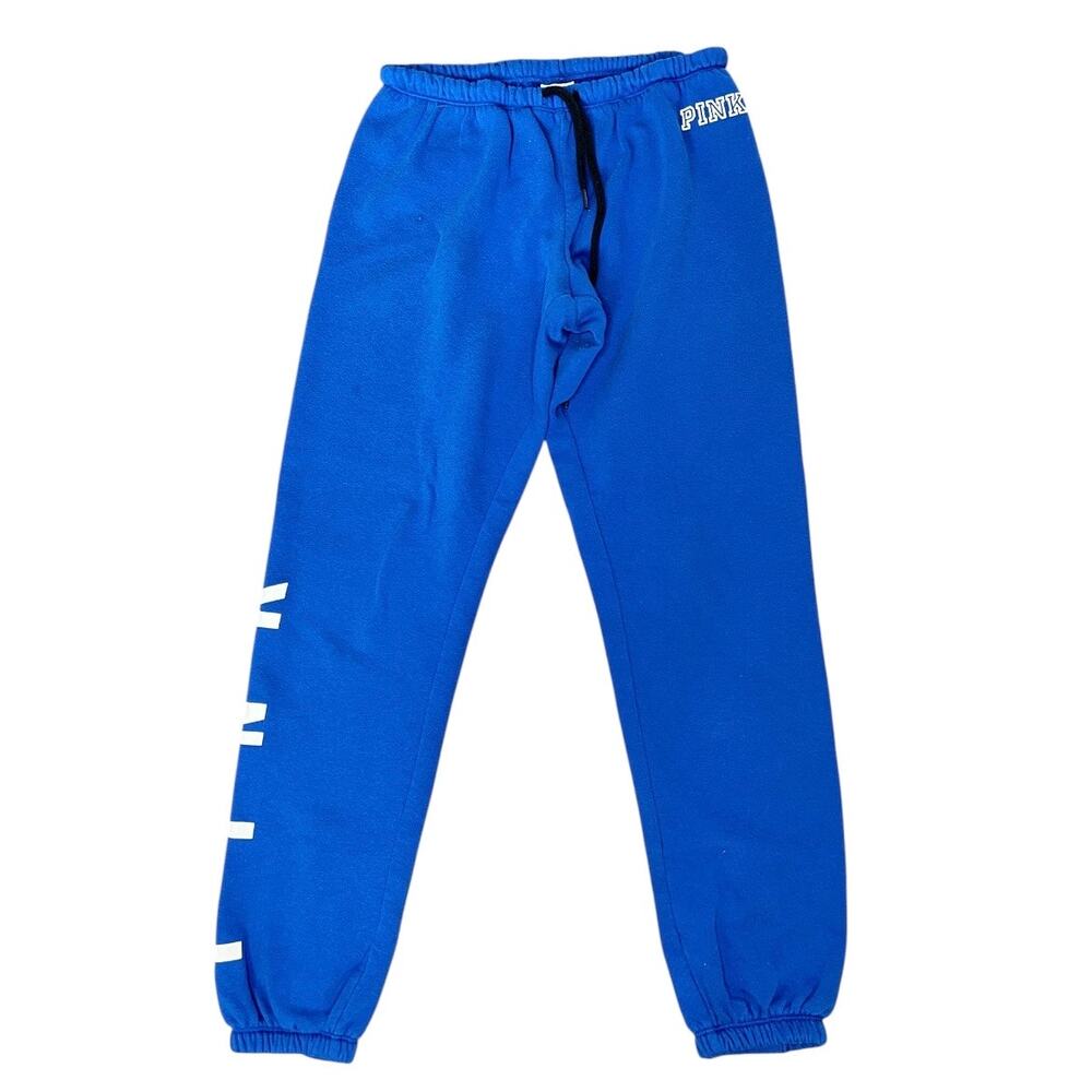 PINK Victoria’s Secret blue lace up joggers sweatpants Y2K Xs loungewear